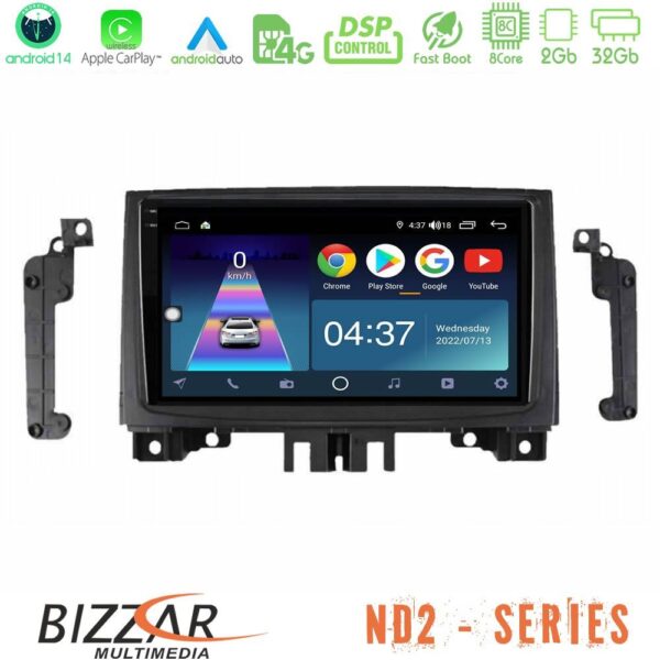 Bizzar ND2 Series 8Core Android14 2+32GB Mercedes Sprinter/VW Crafter 2006-2018 Navigation Multimedia Tablet 9″ Με Carplay & Android Auto