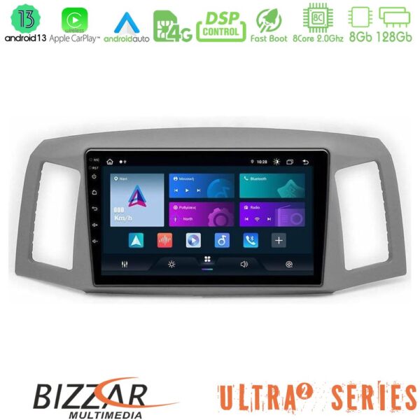 Bizzar ULTRA Series Jeep Grand Cherokee 2005-2007 8core Android13 8+128GB Navigation Multimedia Tablet 10" - Image 2