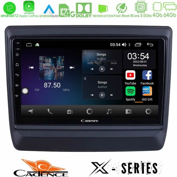 Cadence X Series Isuzu D-MAX 2020-2023 8core Android 14 4+64GB Navigation Multimedia Tablet 9"