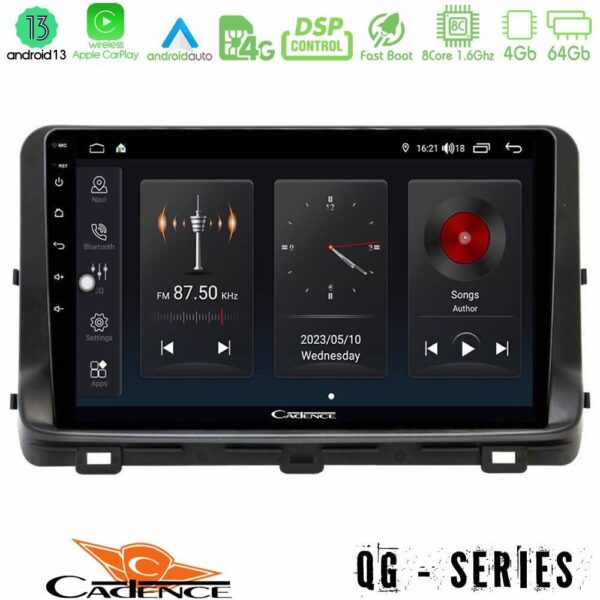 Cadence QG Series 8Core Android13 4+64GB Kia Ceed 2018-2023 Navigation Multimedia Tablet 10"