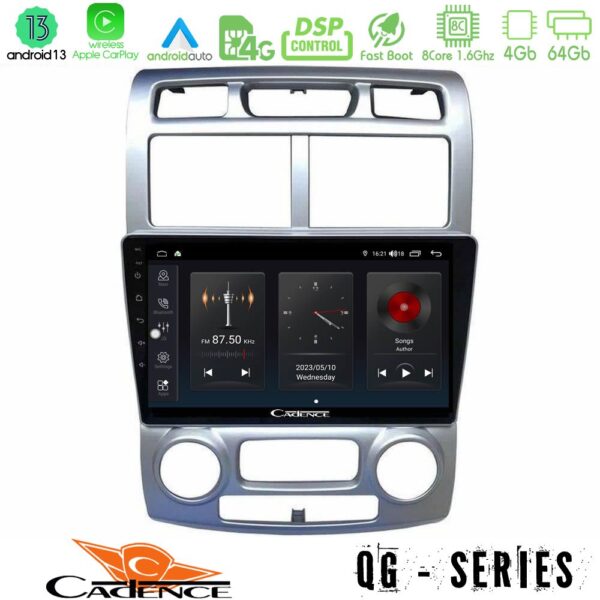 Cadence QG Series 8Core Android13 4+64GB Kia Sportage 2005-2008 Navigation Multimedia Tablet 9" - Image 2