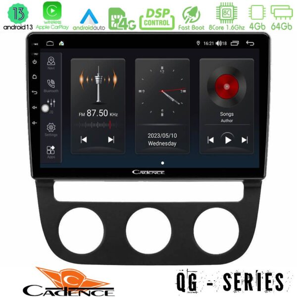 Cadence QG Series 8Core Android13 4+64GB VW Jetta Navigation Multimedia Tablet 10" - Image 4