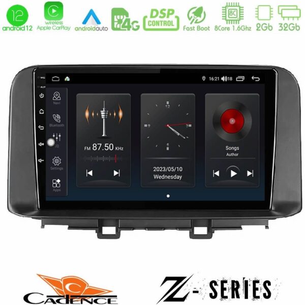 Cadence Z Series Hyundai Kona 2018-2023 8core Android12 2+32GB Navigation Multimedia Tablet 10"