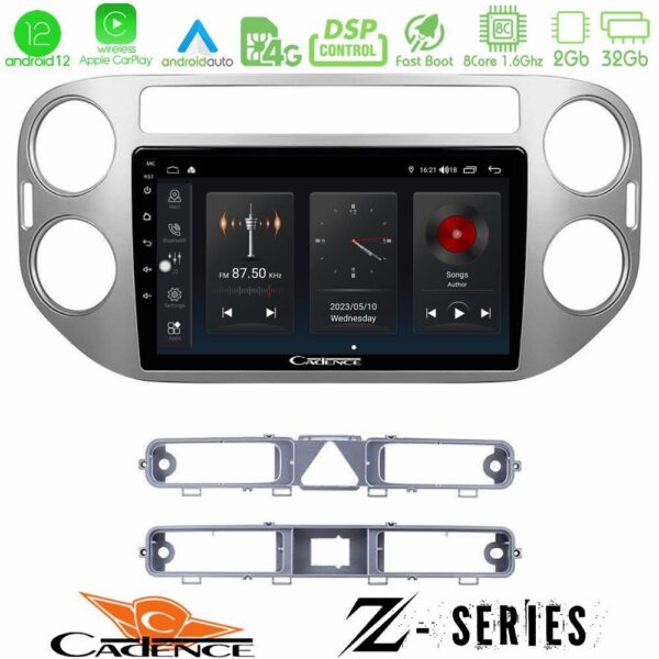 Cadence Z Series VW Tiguan 8core Android12 2+32GB Navigation Multimedia Tablet 9"