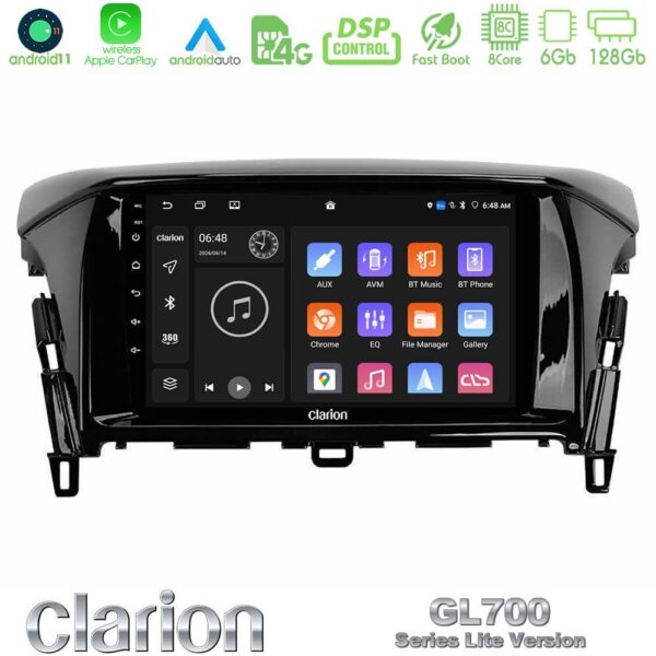 Clarion GL700 Lite Series 8Core Android11 6+128GB Mitsubishi Eclipse Cross Navigation Multimedia Tablet 9" Με Carplay & Android Auto