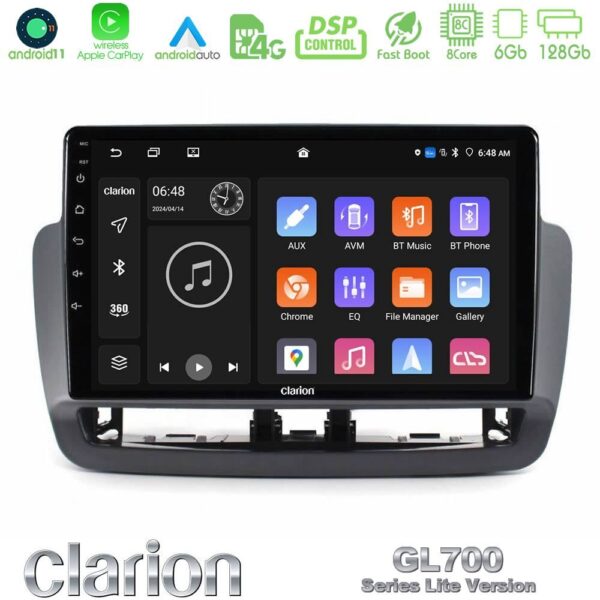 Clarion GL700 Lite Series 8Core Android11 6+128GB Seat Ibiza 2012-2015 Navigation Multimedia Tablet 9" Με Carplay & Android Auto - Image 2