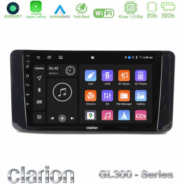 Clarion GL300 Series Skoda Kamiq 2019-2022 4Core Android11 2+32GB Navigation Multimedia Tablet 9" Με Carplay & Android Auto