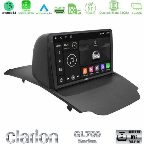 Clarion GL700 Series 8Core Android13 4+64GB Ford Ecosport 2014-2017 Navigation Multimedia Tablet 10" Με Carplay & Android Auto