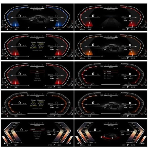 DIGITAL IQ DGU 972_IC (12.3in) BMW 5 - 5 GT - 6 - 7 Series mod. 2010-2017 / X3 - X4 - X5 - X6 mod. 2014-2017 DIGITAL DASHBOARD - Image 9