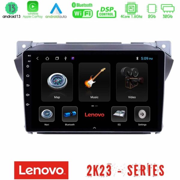 Lenovo Car Pad Suzuki Alto & Nissan Pixo 4Core Android 13 2+32GB Navigation Multimedia Tablet 9"