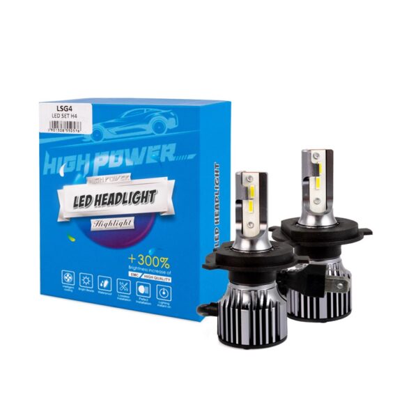 ALL IN POINT H4 12>24V 6.500K 5.000lm 50W CSP1860 LED LSG SERIES +300% KIT M-TECH - 2 ΤΕΜ. - AIN-170183 LEFKELIS.GR