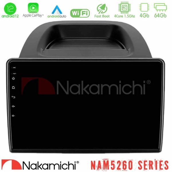 Nakamichi NAM5260 Series 4Core Android12 4+64GB Ford Ecosport 2018-2020 Navigation Multimedia Tablet 10" Με Carplay & Android Auto