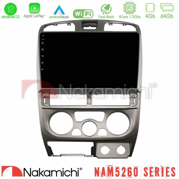 Nakamichi NAM5260 Series 4Core Android12 4+64GB Isuzu D-Max 2004-2006 Navigation Multimedia Tablet 9" Με Carplay & Android Auto