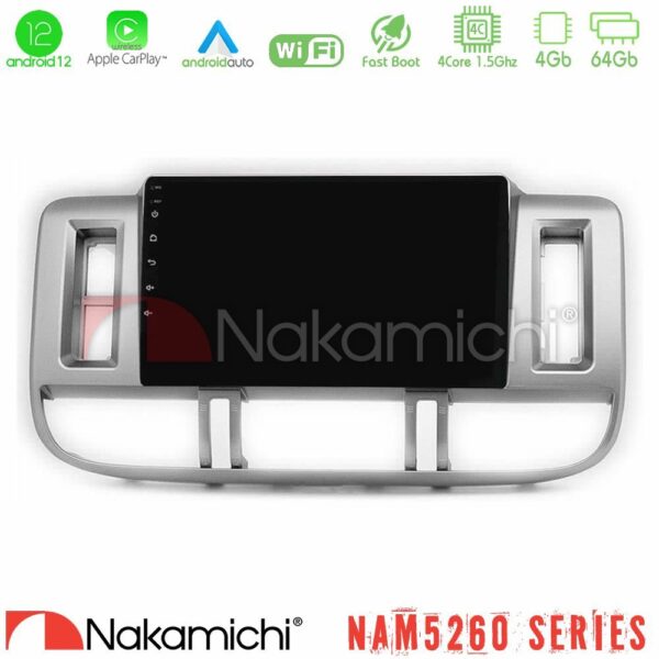 Nakamichi NAM5260 Series 4Core Android12 4+64GB Nissan X-Trail (T30) 2000-2003 Navigation Multimedia Tablet 9" Με Carplay & Android Auto