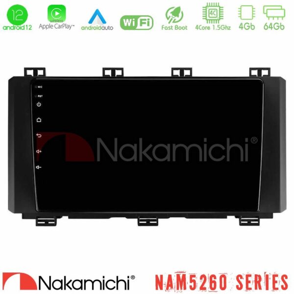 Nakamichi NAM5260 Series 4Core Android12 4+64GB Seat Ateca 2017-2021 Navigation Multimedia Tablet 9" Με Carplay & Android Auto