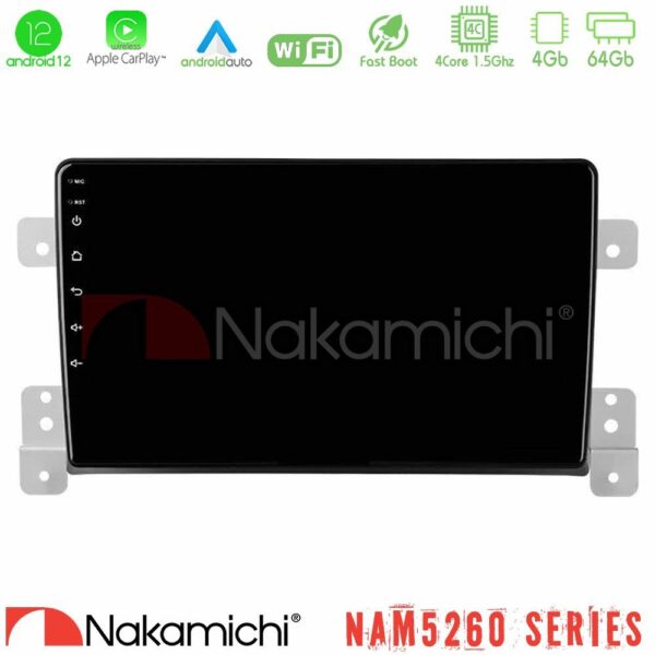 Nakamichi NAM5260 Series 4Core Android12 4+64GB Suzuki Grand Vitara Navigation Multimedia Tablet 9" Με Carplay & Android Auto