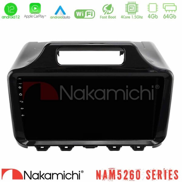 Nakamichi NAM5260 Series Toyota iQ 2008 – 2015 4Core Android12 4+64GB Navigation Multimedia Tablet 9″ Με Carplay & Android Auto