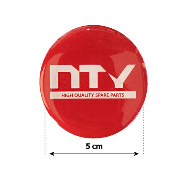 NTY ΑΥΤΟΚΟΛΛΗΤΑ ΖΑΝΤΩΝ 5 cm ΛΕΥΚΟ/ΜΠΟΡΝΤΟ ΣΜΑΛΤΟΥ - 4 ΤΕΜ. - Image 2