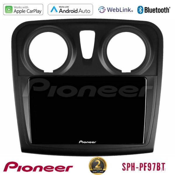 Pioneer SPH-PF97BT Series Dacia Sandero/Dokker 2014-2020 Multimedia Station 9" (Tablet Style) Με Carplay & Android Auto