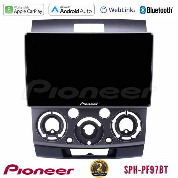 Pioneer SPH-PF97BT Series Ford Ranger/Mazda BT50 Multimedia Station 9" (Tablet Style) Με Carplay & Android Auto