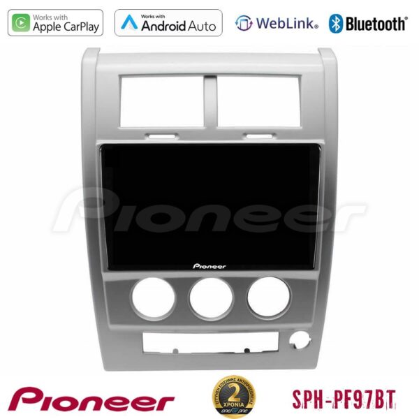 Pioneer SPH-PF97BT Series Jeep Cherokee (KK) 2008-2012 Multimedia Station 9" (Tablet Style) Με Carplay & Android Auto