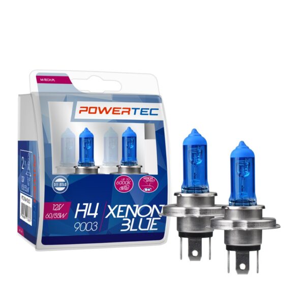 ALL IN POINT H4 12V 60/55W P43t 5.000K POWERTEC XENON BLUE M-TECH - 2ΤΕΜ. - AIN-141424 iluma.GR