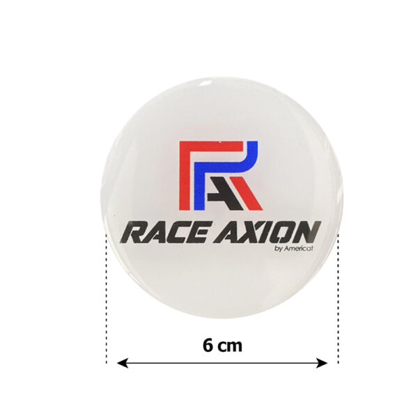 RACE AXION ΑΥΤΟΚΟΛΛΗΤΑ ΖΑΝΤΩΝ 6 cm ΛΕΥΚΟ/ΜΠΛΕ/ΚΟΚΚΙΝΟ/ΜΑΥΡΟ ΣΜΑΛΤΟΥ - 4 ΤΕΜ. - Image 2