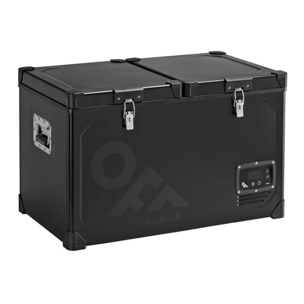 ALL IN POINT ΨΥΓΕΙΟ TB65DD STEEL BLACK ΜΕΤΑΛΛΙΚΟ ΜΕ 2 ΘΑΛΑΜΟΥΣ 60L (36L+24L) 12/24V 85W 499x810x492mm INDEL B - 1 TEM. - AIN-171956 LEFKELIS.GR
