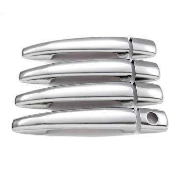 ALL IN POINT ΧΕΡΟΥΛΙΑ ΠΟΡΤΑΣ ΓΙΑ PEUGEOT 207 5D/SW 2006-2012  ΧΡΩΜΙΟΥ ΜΕΤΑΛΛΙΚΑ S-Dizayn - 4 Τεμ. - AIN-180020 LEFKELIS.GR