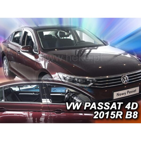 ALL IN POINT ΑΝΕΜΟΘΡΑΥΣΤΕΣ ΓΙΑ VW PASSAT 4D 2014+ ΣΕΤ ΑΥΤΟΚΙΝΗΤΟΥ ΑΠΟ ΕΥΚΑΜΠΤΟ ΦΙΜΕ ΠΛΑΣΤΙΚΟ HEKO - 4 ΤΕΜ. - AIN-166098 iluma.GR