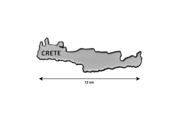 ΚΡΗΤΗ ΑΥΤΟΚΟΛΛΗΤΟ 12 cm ΧΡΩΜΙΟ (ΝΙΚΕΛ) ΜΕ ΕΠΙΚΑΛΥΨΗ ΕΠΟΞΕΙΔΙΚΗΣ ΡΥΤΙΝΗΣ (ΥΓΡΟ ΓΥΑΛΙ) - 1 ΤΕΜ. - Image 2