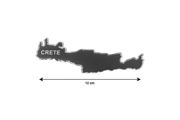 ΚΡΗΤΗ ΑΥΤΟΚΟΛΛΗΤΟ 12 cm ΓΚΡΙ/ΧΡΩΜΙΟ ΜΕ ΕΠΙΚΑΛΥΨΗ ΕΠΟΞΕΙΔΙΚΗΣ ΡΥΤΙΝΗΣ (ΥΓΡΟ ΓΥΑΛΙ) - 1 ΤΕΜ. - Image 2