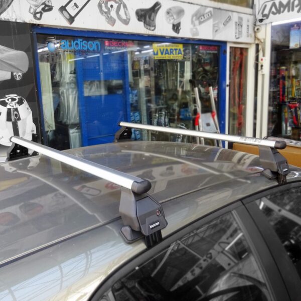 KIT ΜΕ ΜΠΑΡΕΣ ΟΡΟΦΗΣ ΓΙΑ TOYOTA AURIS / COROLLA E210 HTB / TOURING SPORTS 5D 2018+ ΑΛΟΥΜΙΝΙΟΥ TEMA MENABO (AL1-3360-FIX048G)-2 ΤΕΜ. - Image 2