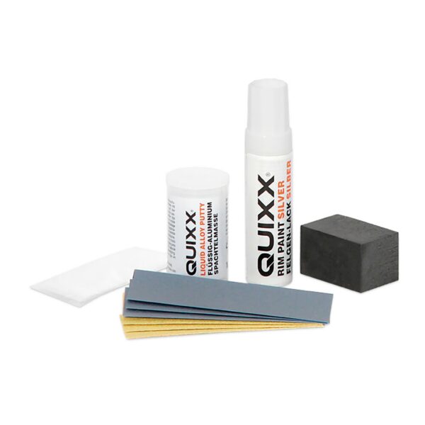 ALL IN POINT KIT ΕΠΙΣΚΕΥΗΣ ΓΙΑ ΖΑΝΤΕΣ ΑΛΟΥΜΙΝΙΟΥ (16 gr + 12 ml) WHEEL REPAIR KIT QUIXX - AIN-164123 LEFKELIS.GR