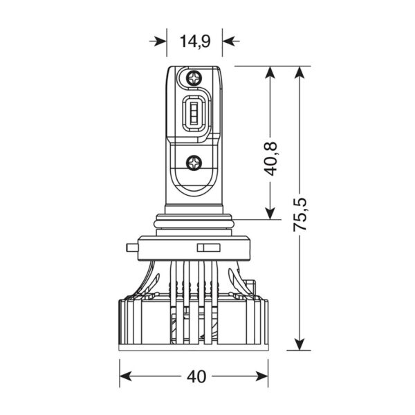 H10/HB3 9005 9-32V 6.500K 6.000lm 72W P20d HALO LED SERIE 7 COMPACT 6LED CREE 2ΤΕΜ. LED KIT - Image 2