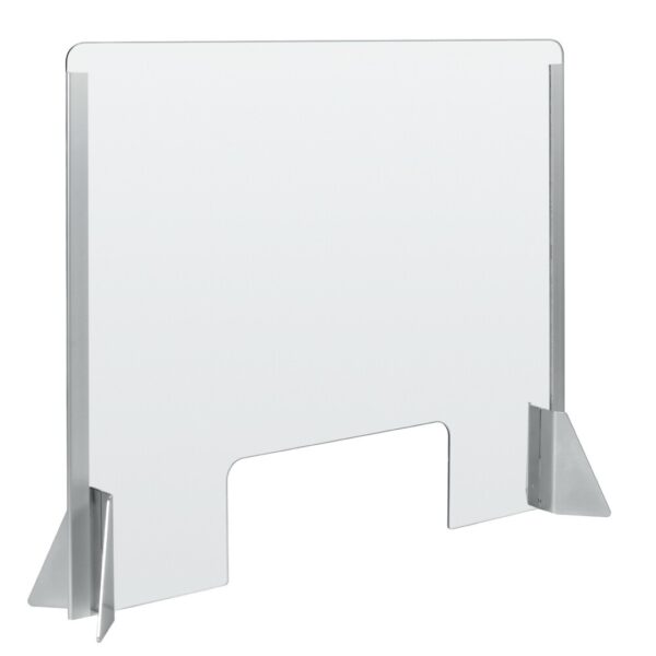 ALL IN POINT ΠΡΟΣΤΑΤΕΥΤΙΚΟ ΔΙΑΧΩΡΙΣΤΙΚΟ ΤΖΑΜΙ PLEXIGLASS 3mm 66x56cm ΜΕ ΤΡΥΠΑ ΚΑΙ ΒΑΣΕΙΣ ΣΤΗΡΙΞΗΣ ΑΛΟΥΜΙΝΙΟΥ - AIN-163010 LEFKELIS.GR