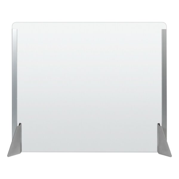 ΠΡΟΣΤΑΤΕΥΤΙΚΟ ΔΙΑΧΩΡΙΣΤΙΚΟ ΤΖΑΜΙ PLEXIGLASS 3mm 66x56cm ΚΑΙ ΒΑΣΕΙΣ ΣΤΗΡΙΞΗΣ ΑΛΟΥΜΙΝΙΟΥ - Image 2