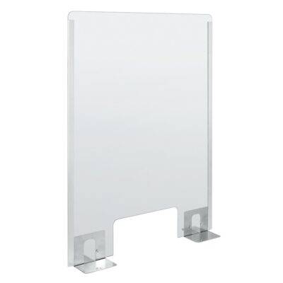 ALL IN POINT ΠΡΟΣΤΑΤΕΥΤΙΚΟ ΔΙΑΧΩΡΙΣΤΙΚΟ ΤΖΑΜΙ PLEXIGLASS 3mm 66x96cm ΜΕ ΤΡΥΠΑ ΚΑΙ ΒΑΣΕΙΣ ΣΤΗΡΙΞΗΣ ΑΛΟΥΜΙΝΙΟΥ - AIN-163013 LEFKELIS.GR