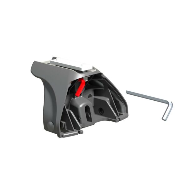 ΣΤΑΝΤΑΡ ΠΟΔΙ ΜΕ ΚΑΠΑΚΙΑ ΚΑΙ ΚΛΕΙΔΑΡΙΑ EVOS LP LOW PROFILE (111x 70mm ) ΧΑΜΗΛΟ ΠΡΟΦΙΛ NORDRIVE - 4 ΤΕΜ. - Image 2