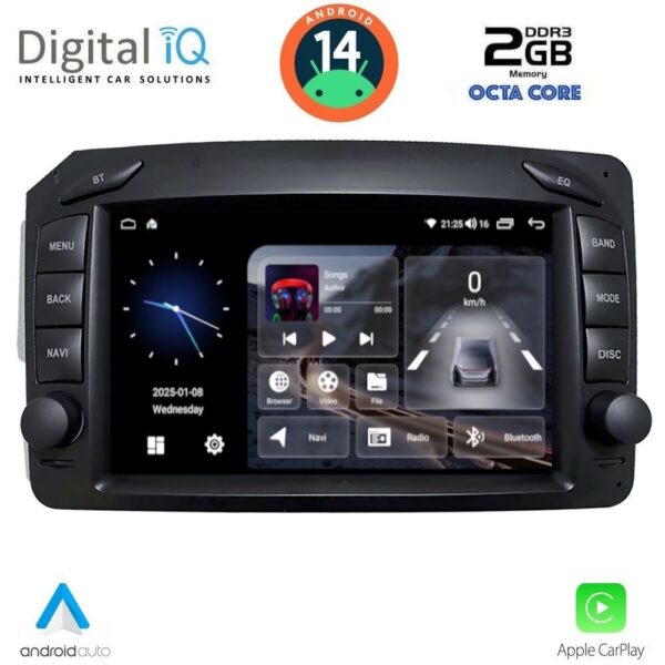 AIN-136196 - Digital iQ - DIGITAL IQ BLF 371_CPA (7" DECK) MULTIMEDIA SYSTEM for MERCEDES C (W203) - CLK (W209) mod. 1999-2004 - ALL IN POINT - LEFKELIS.GR