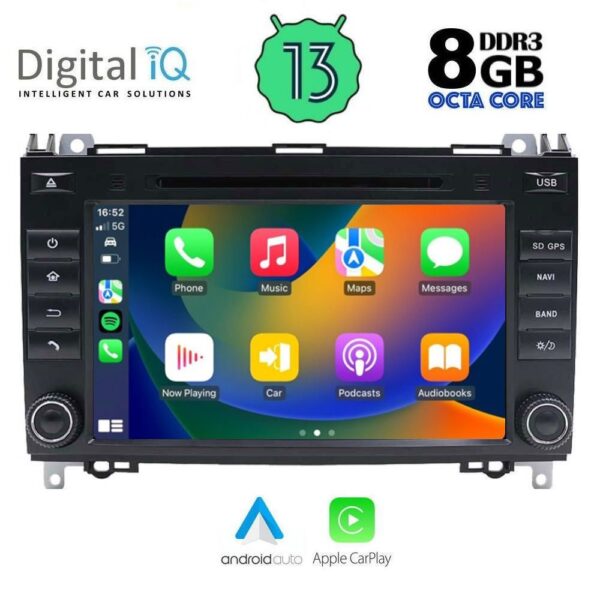 DIGITAL IQ BXE 868_CPA (8" DVD) MULTIMEDIA SYSTEM for MERCEDES A – B – SPRINTER – VITO – VIANO mod. 2004-2020 - Image 2