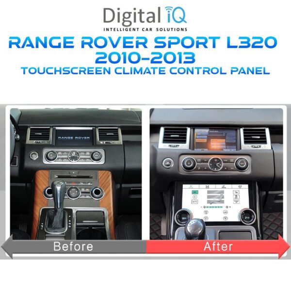 DIQ FZ 2012 TOUCHSCREEN CLIMATE CONTROL PANEL 10" for RANGE ROVER SPORT L320 mod. 2010-2013 - Image 2