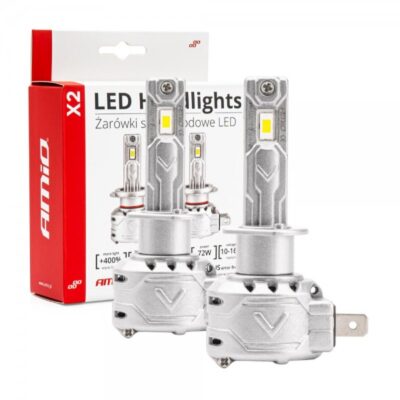 ALL IN POINT ΛΑΜΠΕΣ LED CAN BUS X2 SERIES ΜΕ ΑΝΕΜΙΣΤΗΡΑΚΙ H1 10-16V 72W 6.500K 7.920lm +400% ΑMiO - 2 TEM. - AIN-178496 LEFKELIS.GR