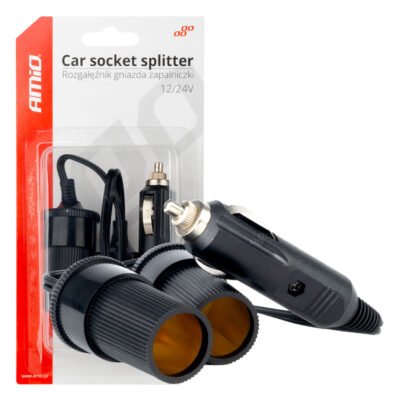 ALL IN POINT ΑΝΤΑΠΤΟΡΑΣ ΑΝΑΠΤΗΡΑ ΔΙΠΛΟΣ ΜΕ ΚΑΛΩΔΙΟ 12/24V AMIO - 1 τεμ. - AIN-183647 LEFKELIS.GR