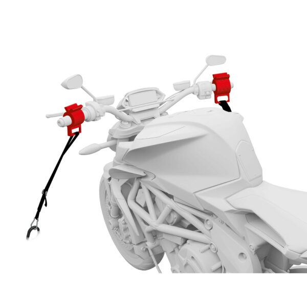 ΣΦΙΓΚΤΗΡΕΣ ΣΤΕΡΕΩΣΗΣ MOTO TIE DOWN CLAMPS ΓΙΑ ΣΤΗΡΙΞΗ ΑΠΟ ΤΑ ΧΕΡΟΥΛΙΑ ΣΕ ΜΑΥΡΟ ΧΡΩΜΑ LAMPA - 2 ΤΕΜ. - Image 2