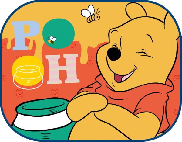 ΗΛΙΟΠΡΟΣΤΑΣΙΕΣ ΠΛΑΙΝΕΣ WINNIE THE POOH ΜΕ ΒΕΝΤΟΥΖΑ 44x35cm AMIO - 2 Τεμ. - Image 2