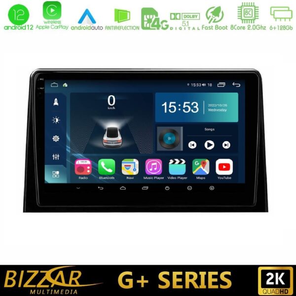 Bizzar G+ Series Peugeot Partner / Citroën Berlingo 2020-> 8core Android12 6+128GB Navigation Multimedia Tablet 10"