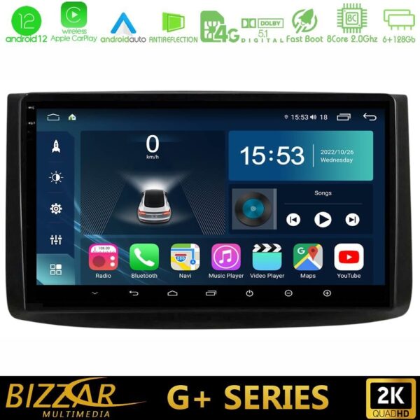 Bizzar G+ Series Chevrolet Aveo 2006-2010 8core Android12 6+128GB Navigation Multimedia Tablet 9"
