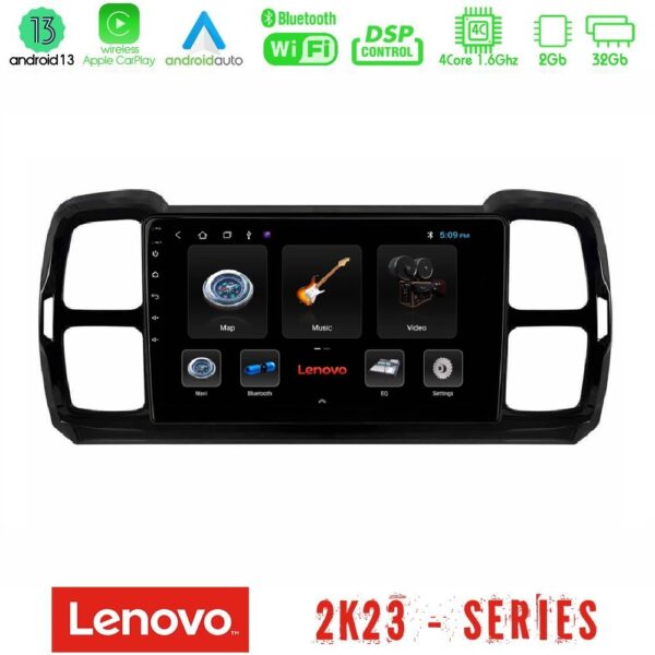 Lenovo Car Pad Citroen DS5 Aircross 2017-2021 4Core Android 13 2+32GB Navigation Multimedia Tablet 9"