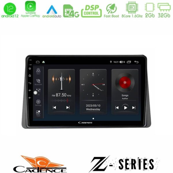 Cadence Z Series Renault Arkana 2019-> 8core Android12 2+32GB Navigation Multimedia Tablet 10"